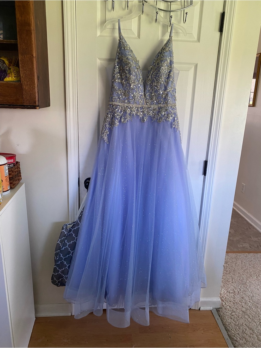 Lavender Vonae Embellished Tulle Prom Dress